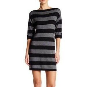 Tart Women's Black & Gray Oakley Striped Dress